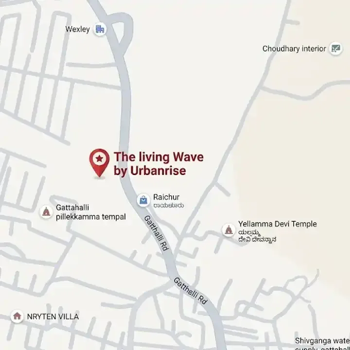 Urbanrise The Living Wave location map, Sarjapur Road
